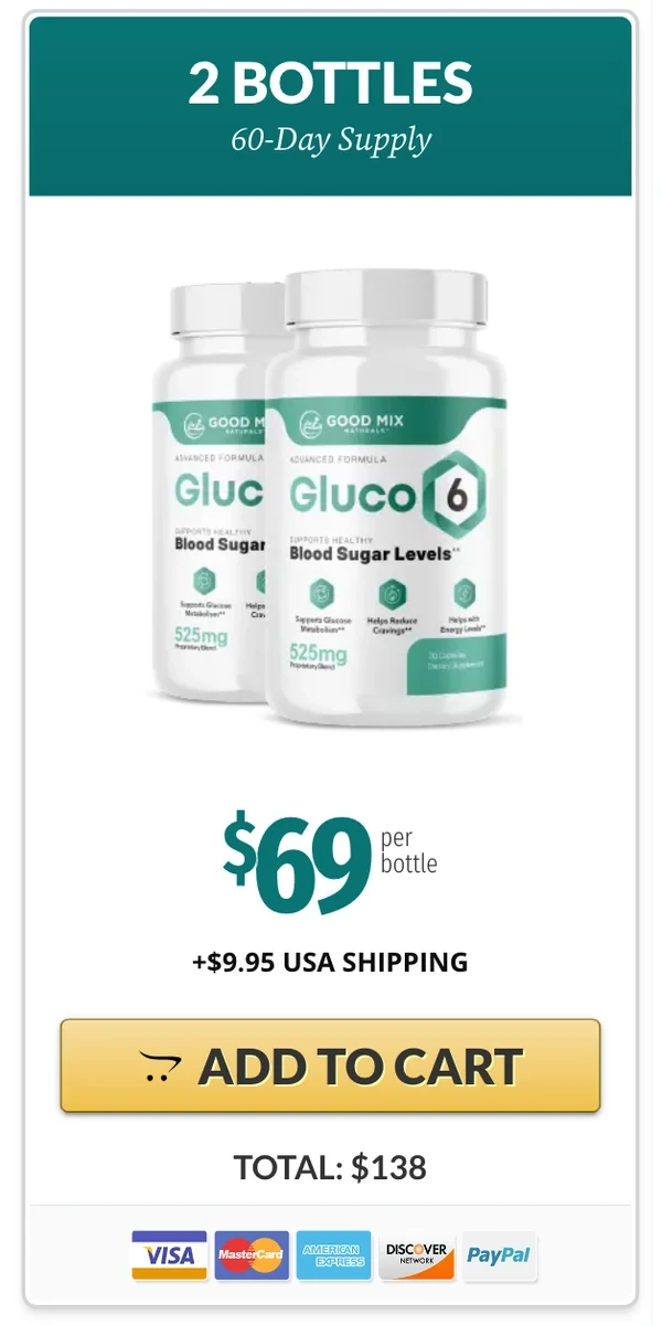 Gluco6 2 bottles